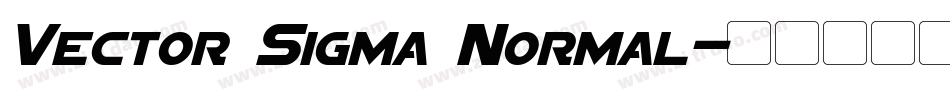 Vector Sigma Normal字体转换